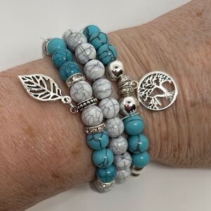 Homemade stacking bracelets